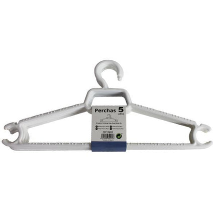 Percheros de Plastico Market suprem - 5uds (39x18cm)