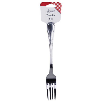 Tenedor de Aluminio Market Suprem - 3uds