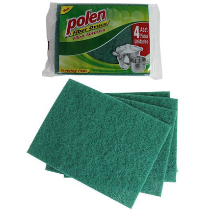 Estropajos Verdes de Fibra Market Suprem - 4uds (15x20cm)