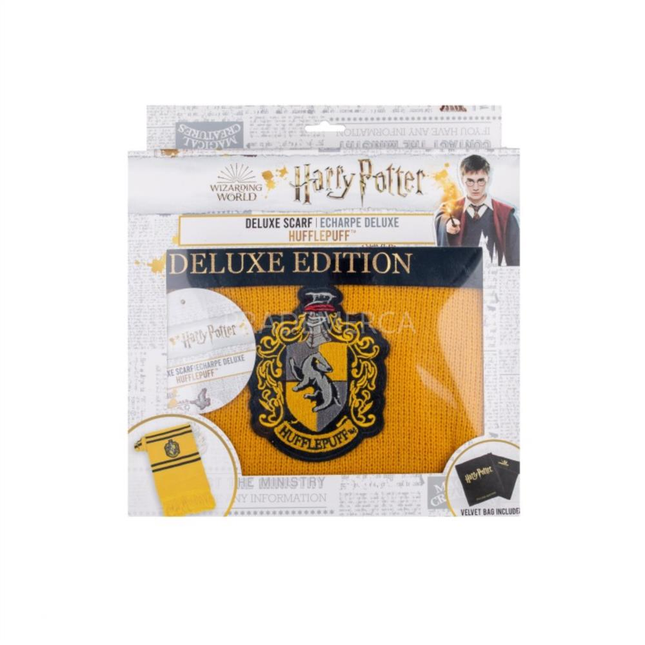 Bufanda de Harry Potter "Hufflepuff" Edición Deluxe Cinereplicas - 250cm