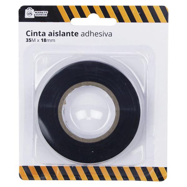Rollo de Cinta Aislante Adhesiva Market Suprem - 1ud (35m x 18mm)