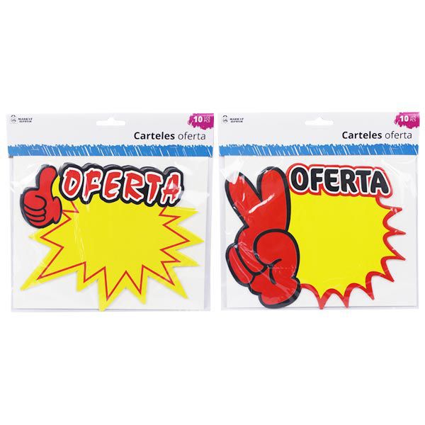 Carteles de Oferta Market Suprem - 10uds (21x17cm)
