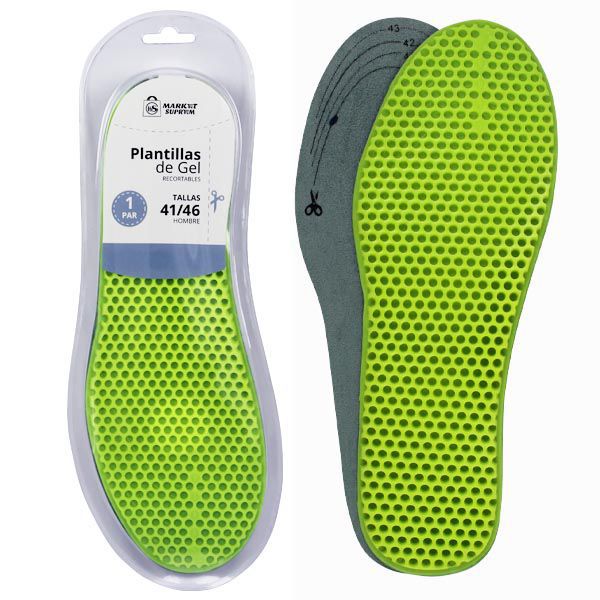 Plantillas de Gel Recortable Market Suprem - Tallas 41-46
