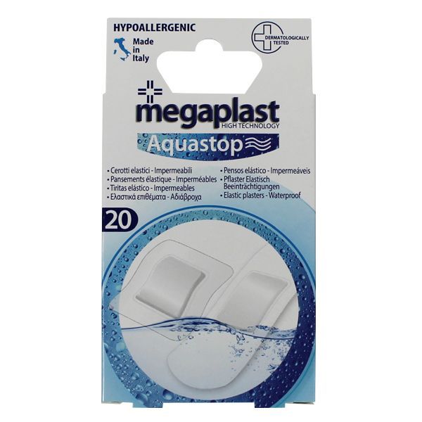 Tiritas Impermeables Megaplast "Aquastop" - 20uds (7x2cm/4x4cm)