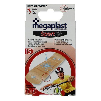 Tiritas Megaplast "Sport" Impermeables - 15uds (7x2cm)