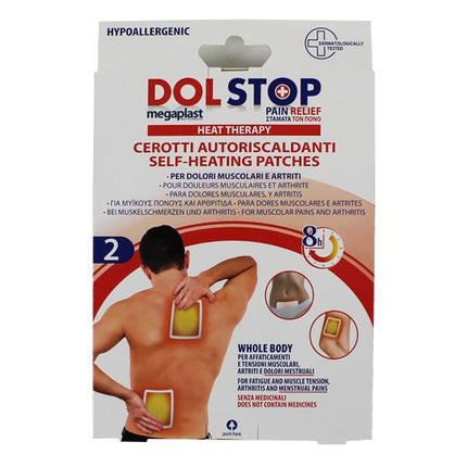 Parche Termico para El Dolor Muscular DolStop - 2uds (10x13cm) 8 Horas