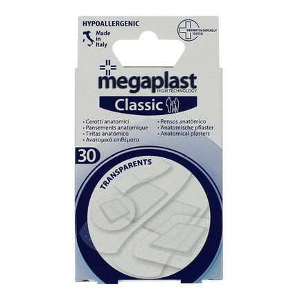 Tiritas Transparentes Megaplast Tamaños Surtidos - 30uds