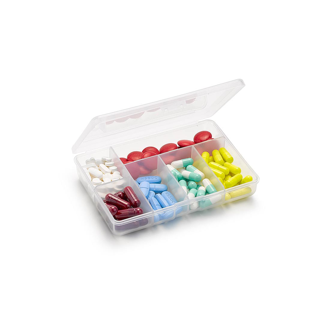 Pastillero de Viaje Plasticforte - 6 Compartimentos