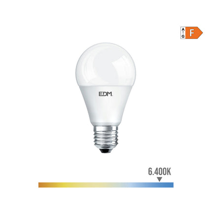 Bombilla LED EDM E27 10W (932LM, Luz Fría 6400K)