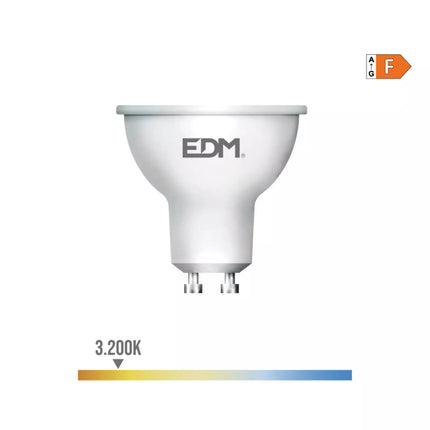 Bombilla Dicroica LED GU10 5W 450L 3200K Luz Cálida - Ø5 x 5,5 cm