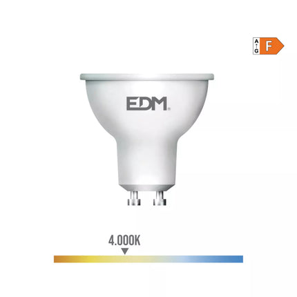 Bombilla Dicroica LED GU10 5W 450Lm 4000K Luz Dia - Ø5 x 5,5 cm