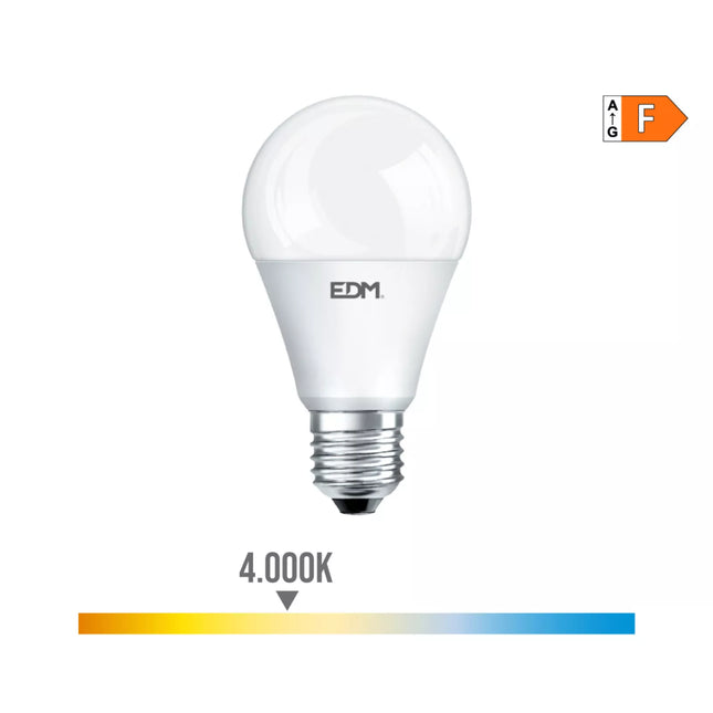 Bombilla Estándar E27 7W 600Lm 4000K Luz de Dia - Ø6 x 10,8 cm