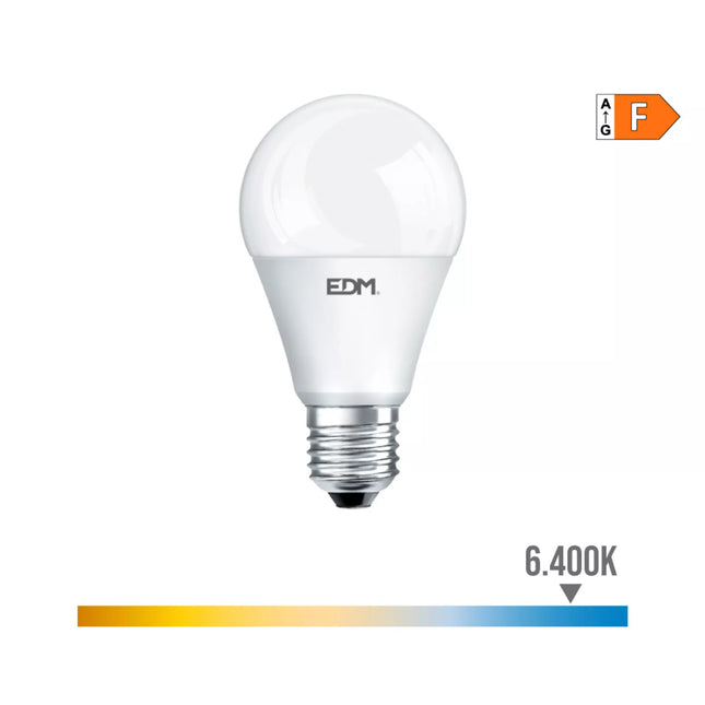 Bombilla Estándar LED E27 15W 1521Lm 6400 Luz Fría - Ø6 x 11 cm