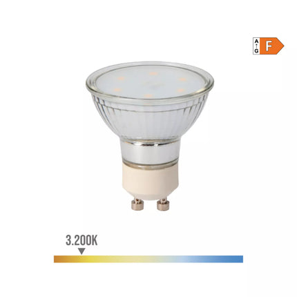 Bombilla DIcroica LED GU10 5W 400Lm 3200K Luz Cálida - Ø5 x 5,5 cm