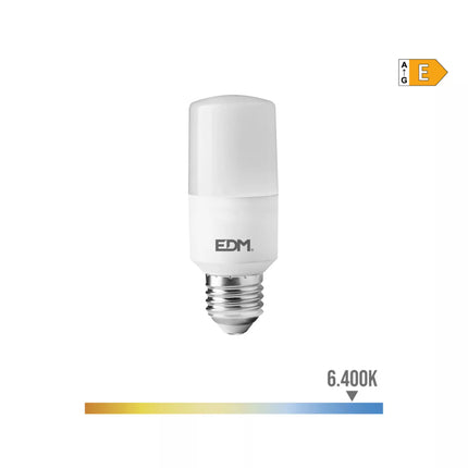 Bombilla Tubular LED E27 10W 1100Lm 6400K Luz Fría - Ø4 x 10,7 cm
