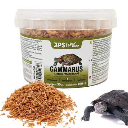 Gammarus Buena Pet Shop - Alimento para Tortugas 30g (280ml)