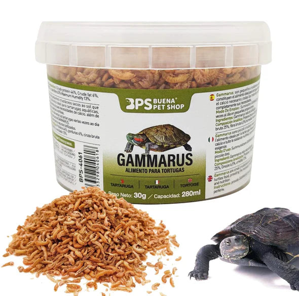 Gammarus Buena Pet Shop - Alimento para Tortugas 30g (280ml)
