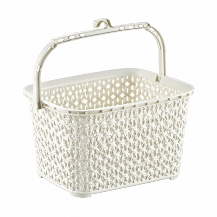 Cesta para Pinzas de la Ropa con Colgador – Estilo Ratán