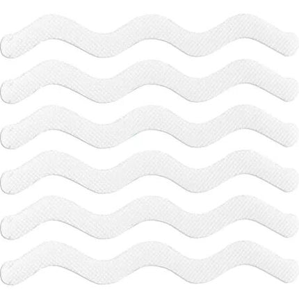 Tiras Antideslizantes Transparentes Para Baño Con Diseño De Ondas