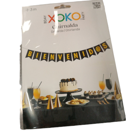 Guirnalda Bienvenid@s 3M - Xoko