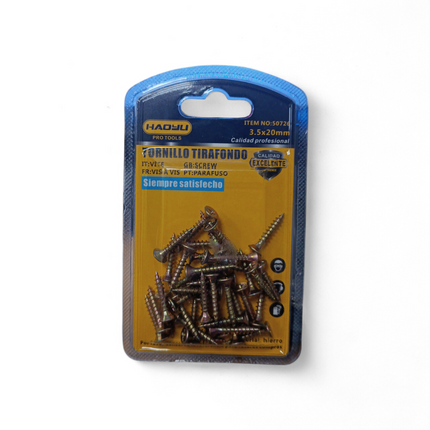 Tornillos Tirafondo Haoyu - 30uds Aprox. (3.5x20mm)