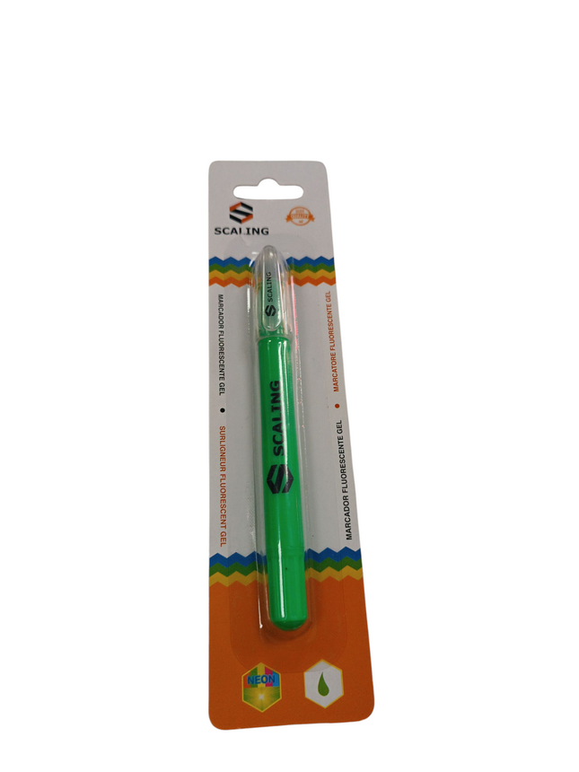 Marcador Fluorescente Gel Scaling – Color Verde Neón