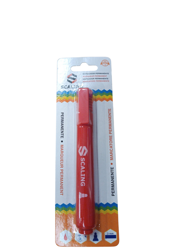 Rotulador Permanente Scaling Rojo – Punta 3 mm