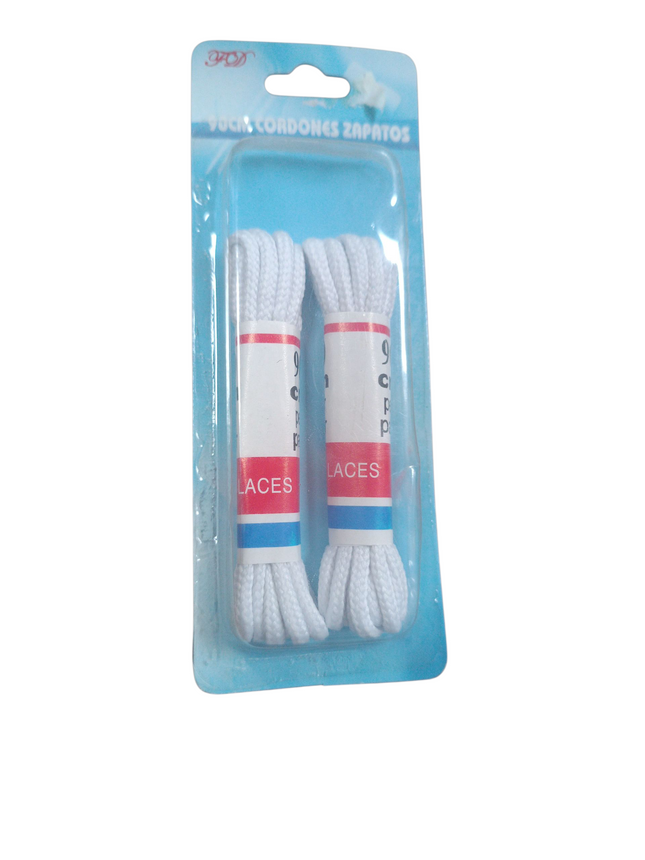 Pack Cordones para Zapatos Blancos (90 cm)