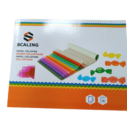 Bloc de Papel Celofán de Color Scaling - 10 Hojas (24x31cm)