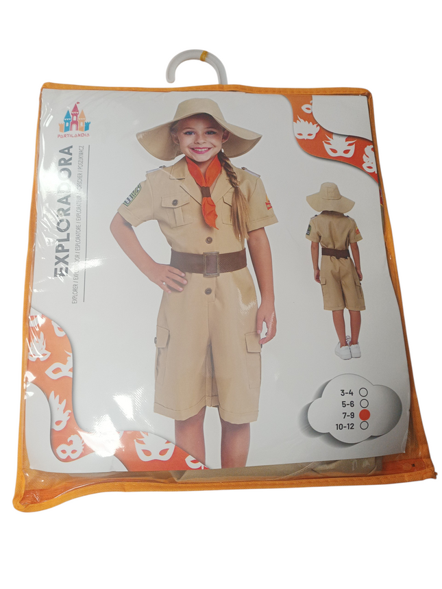 Disfraz de Exploradora Infantil Partilandia