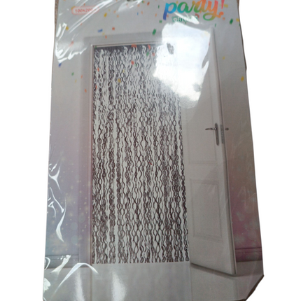 Cortina Metalizada Plateado 200x100cm - Atosa