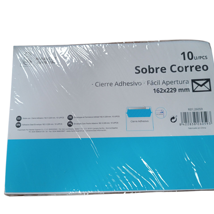 Sobres de Correo Market Suprem 162x229 mm – Pack 10 unidades