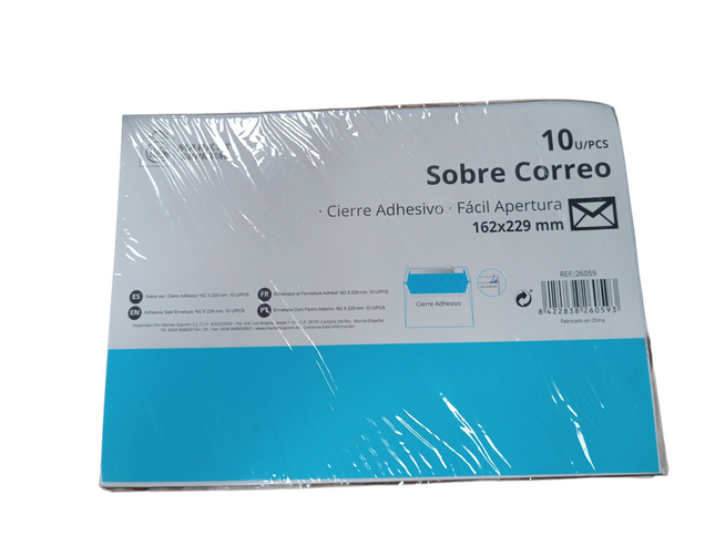 Sobres de Correo Market Suprem 162x229 mm – Pack 10 unidades