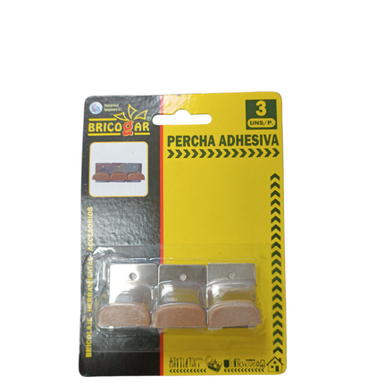 Perchas Adhesivas Bricogar - 3uds