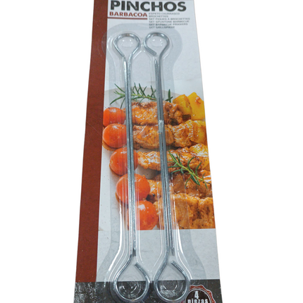 Pinchos de Barbacoa Metálicos 20cm (Set de 4 piezas)