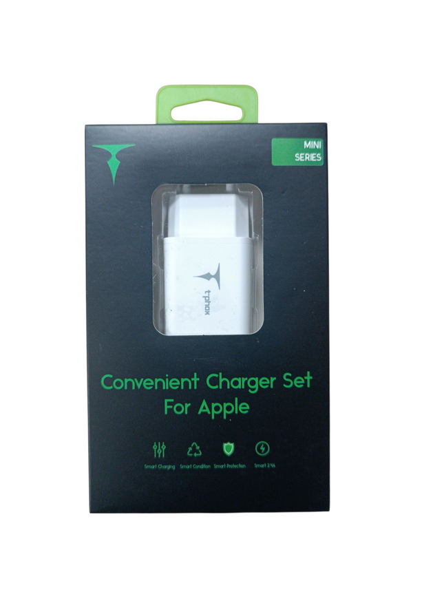 Cargador USB a Lightning + Cabeza de Cargador T'phox