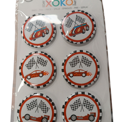 Chapas con Tematica Coches de Carreras Xoko - 6uds