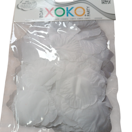 Pétalos de Tela Blancos Xoko – Decoración Elegante para Eventos