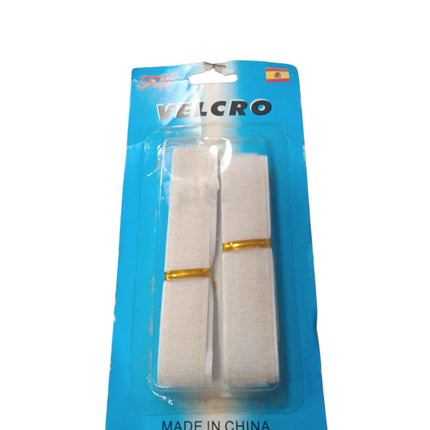 Cinta de Velcro Adhesivo Blanco H.K - 2uds