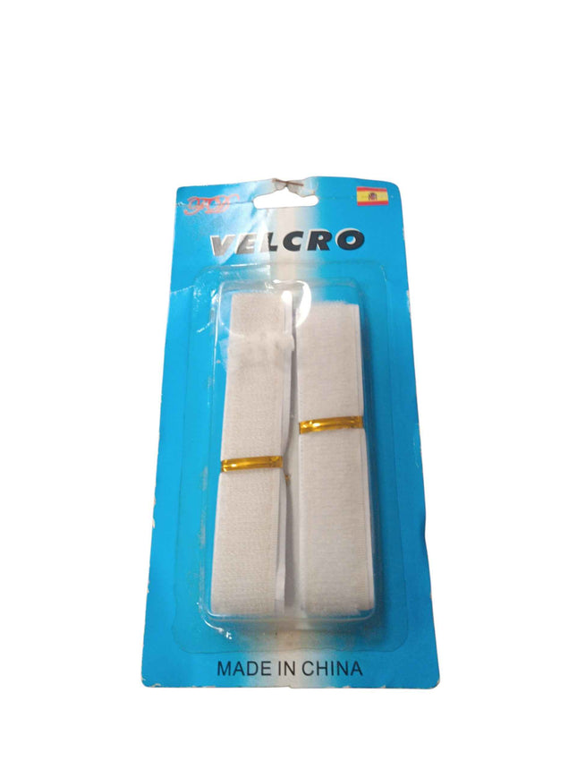 Cinta de Velcro Adhesivo Blanco H.K - 2uds