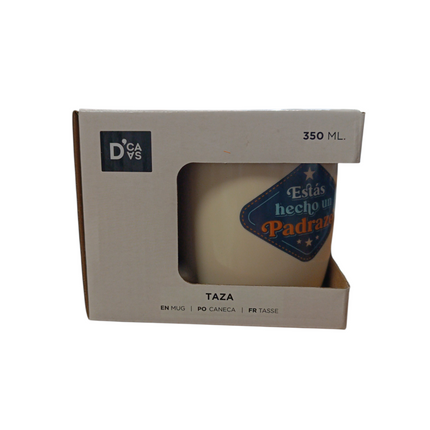Taza de Cerámica con Mensaje "Estas hehco un Padrazo" D'casa - 350ml