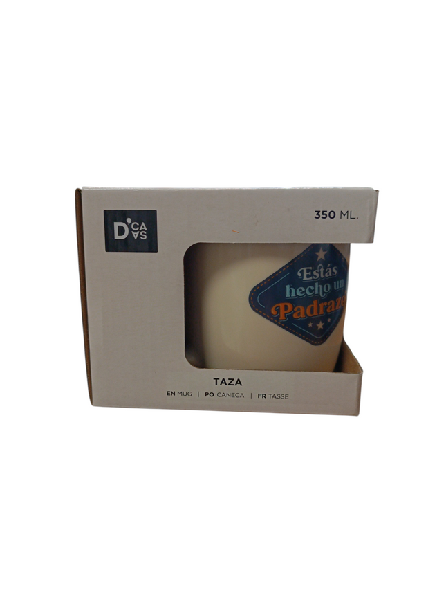Taza de Cerámica con Mensaje "Estas hehco un Padrazo" D'casa - 350ml