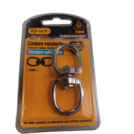 Llavero Rotatorio LiYset Pro Tools 7mm – Calidad Industrial