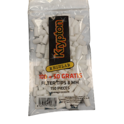 Filtros de Algodón Krypton Regular - 150uds (8mm)