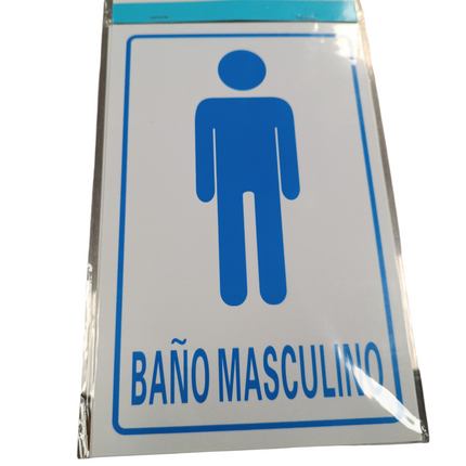 Carteles de PVC para Baños Market Suprem - 2uds (Mujer y Hombre)