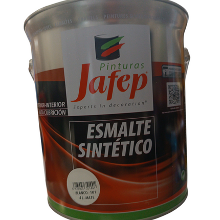 Esmalte Sintético Blanco Mate Jafep - 4L