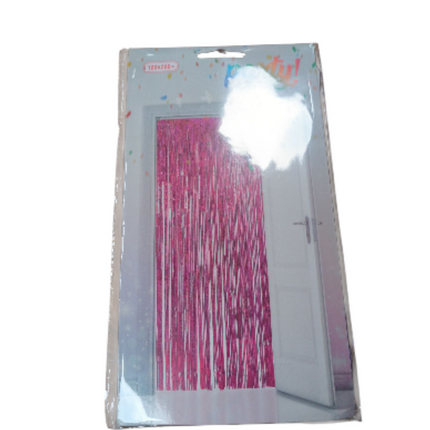 Cortina Metalizada Fucsia 200x100cm Atosa