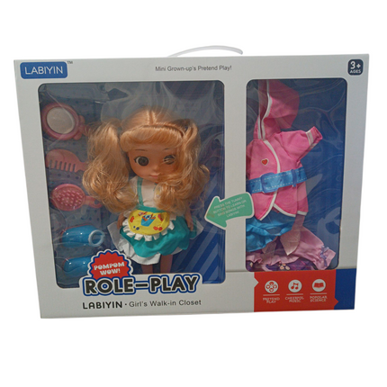 Muñeca Interactiva con Accesorios y Prendas Intercambiables Labiyin