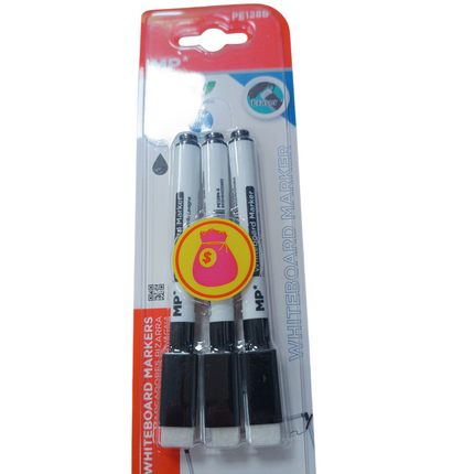 Rotuladores para Pizarra Blanca MP – Pack 3 uds (Negro)