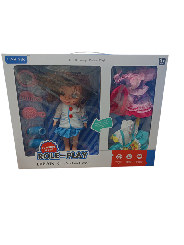 Muñeca Interactiva con Accesorios y Prendas Intercambiables Labiyin